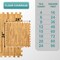 Sorbus 96 Sq. Ft. Wood Grain Floor Tiles, 24 Interlocking EVA Foam Mats, Thick Floor Mats w/ Borders for Home Gym, Playroom, and More